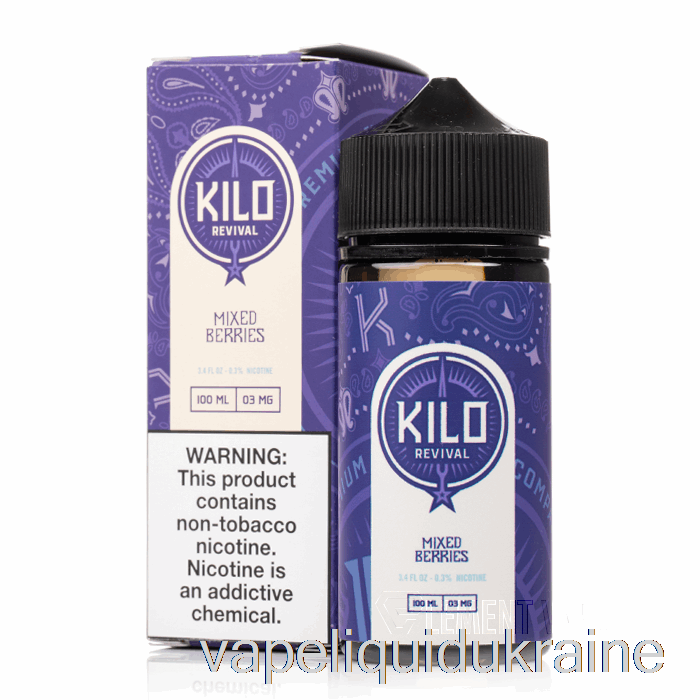 Vape Liquid Ukraine Mixed Berries - KILO Revival - 100mL 6mg